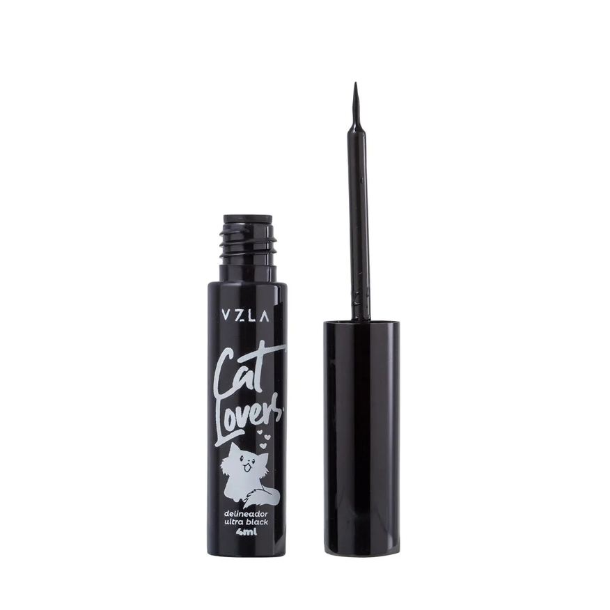 Vizzela Cat Lovers Preto - Delineador Líquido 4ml