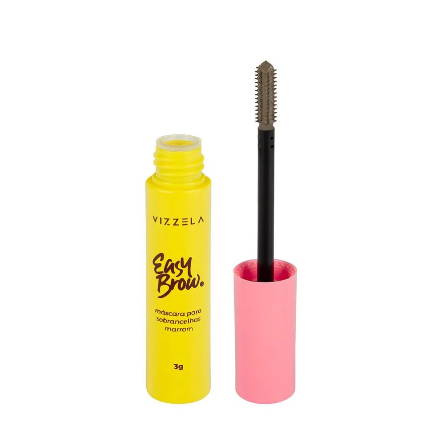 Vizzela Easy Brow Cor 1 Marrom Médio - Máscara para Sobrancelha 3g