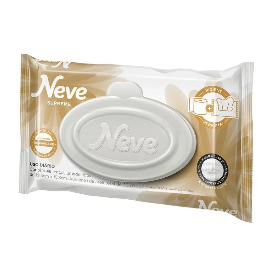 Neve Lenços Umedecidos Supreme 48un