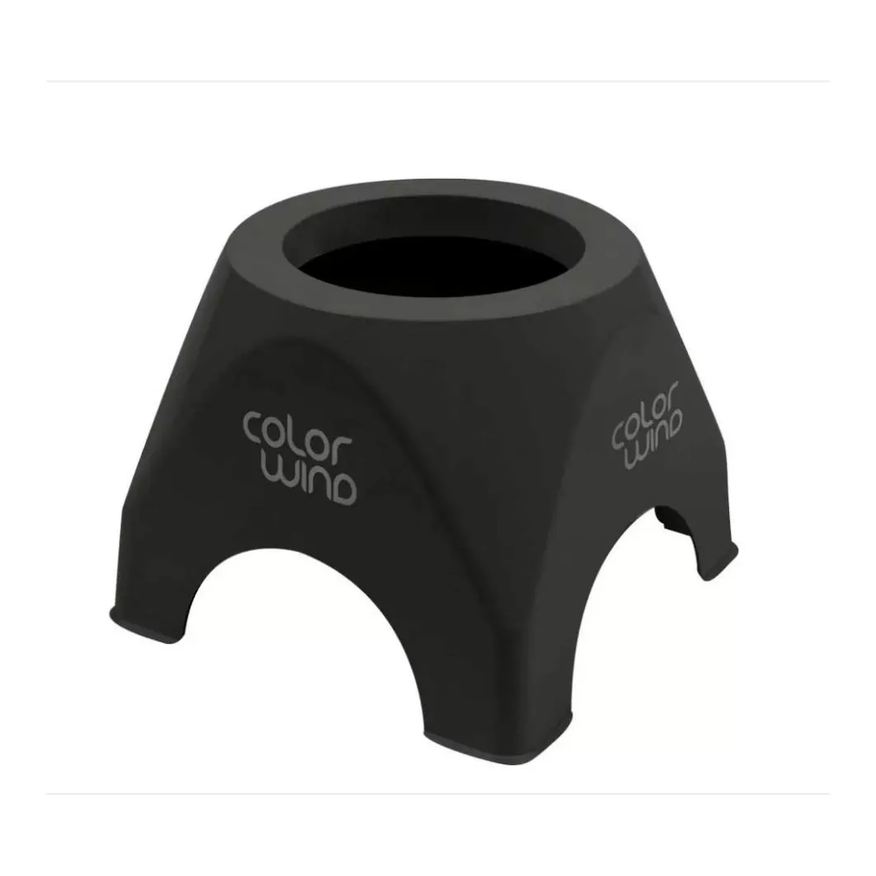 Santa Clara Suporte de Mesa para Secador de Cabelo Preto