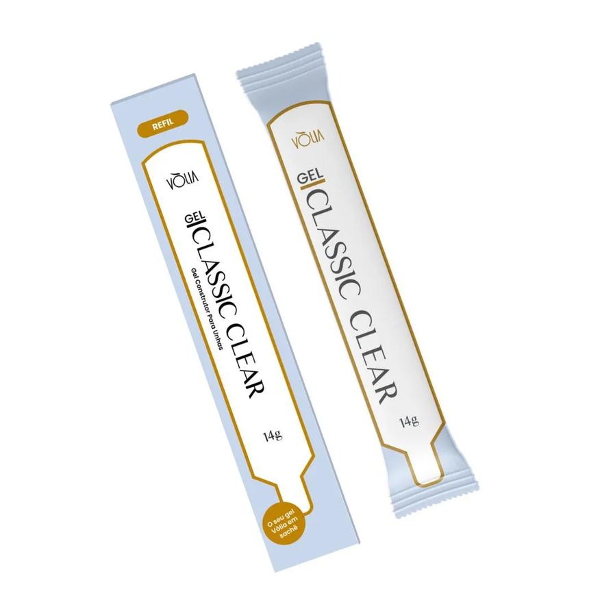 Vòlia Sache Gel Classic Clear 14g para Unhas em Gel Volia