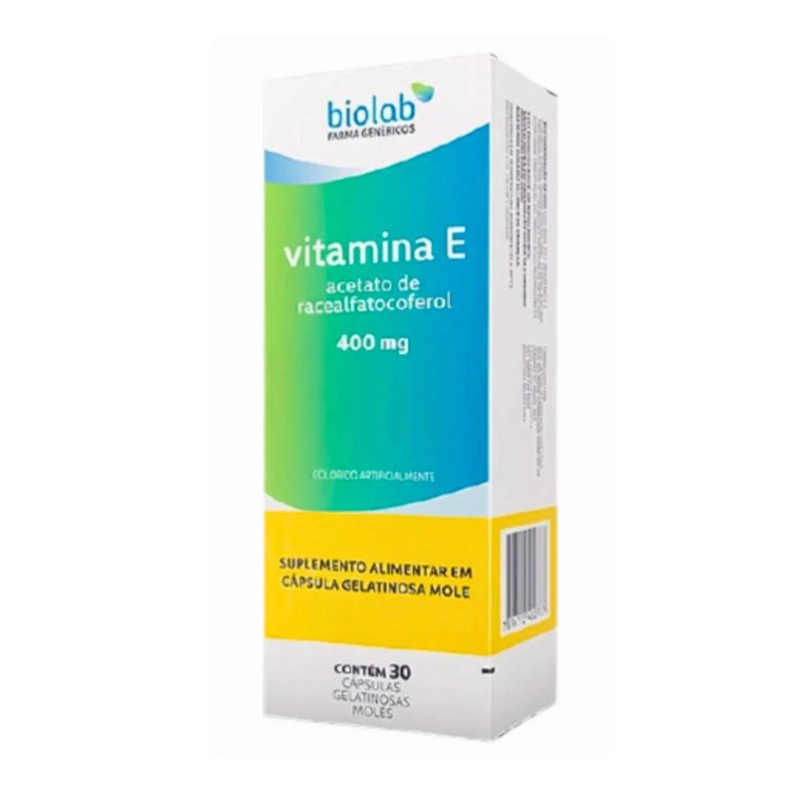 Biolab Vitamina e 400mg Vitamina da Beleza 30cps