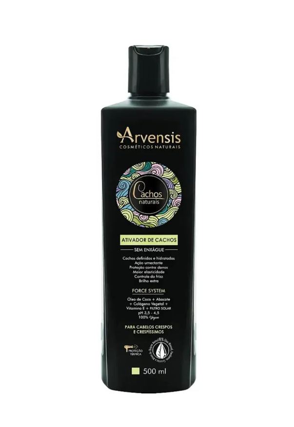 Arvensis Creme Ativador de Cachos sem Enxague 500ml (crespos e Crespíssimos)