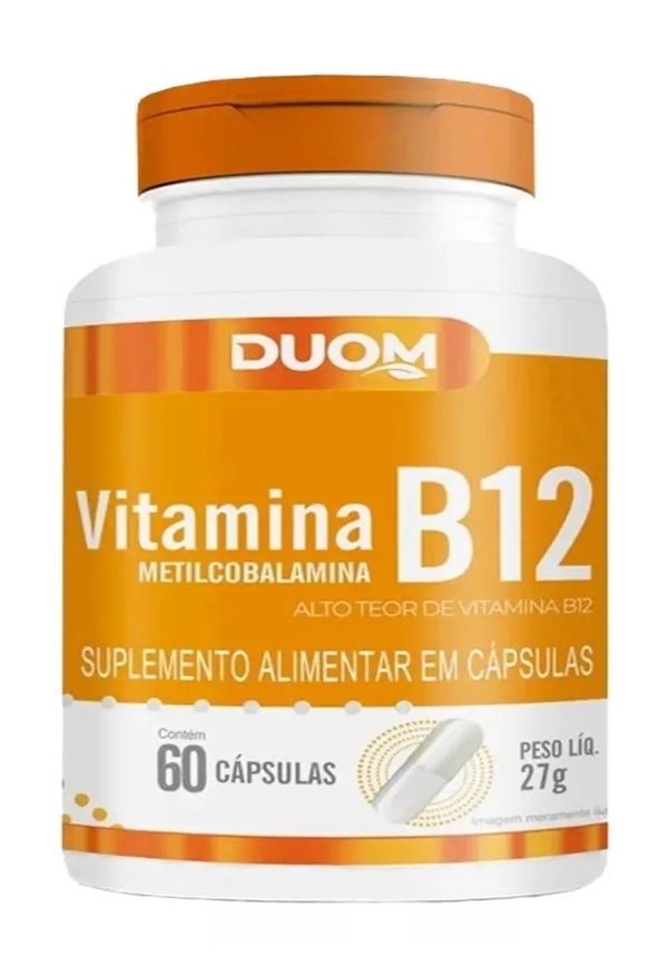 Duom Suplemento Vitamina B12 Metilcobalamina 60cps