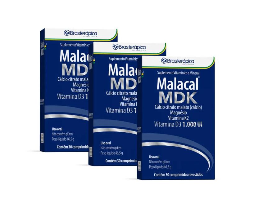 Brasterapica Kit 3 Malacal Mdk Comp Rev C/ 30