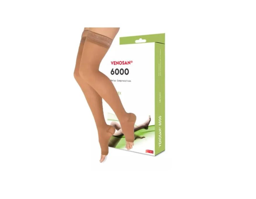 Venosan Meia de Compressão 6000 20-30 Mmhg 7/8 Agh Meia-coxa Bege - Venosan P