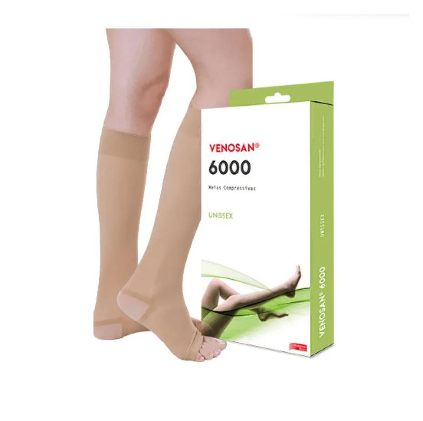 Venosan Meia de Compressão 6000 20-30 Mmhg 3/4 Ad Panturrilha Bege - Venosan M