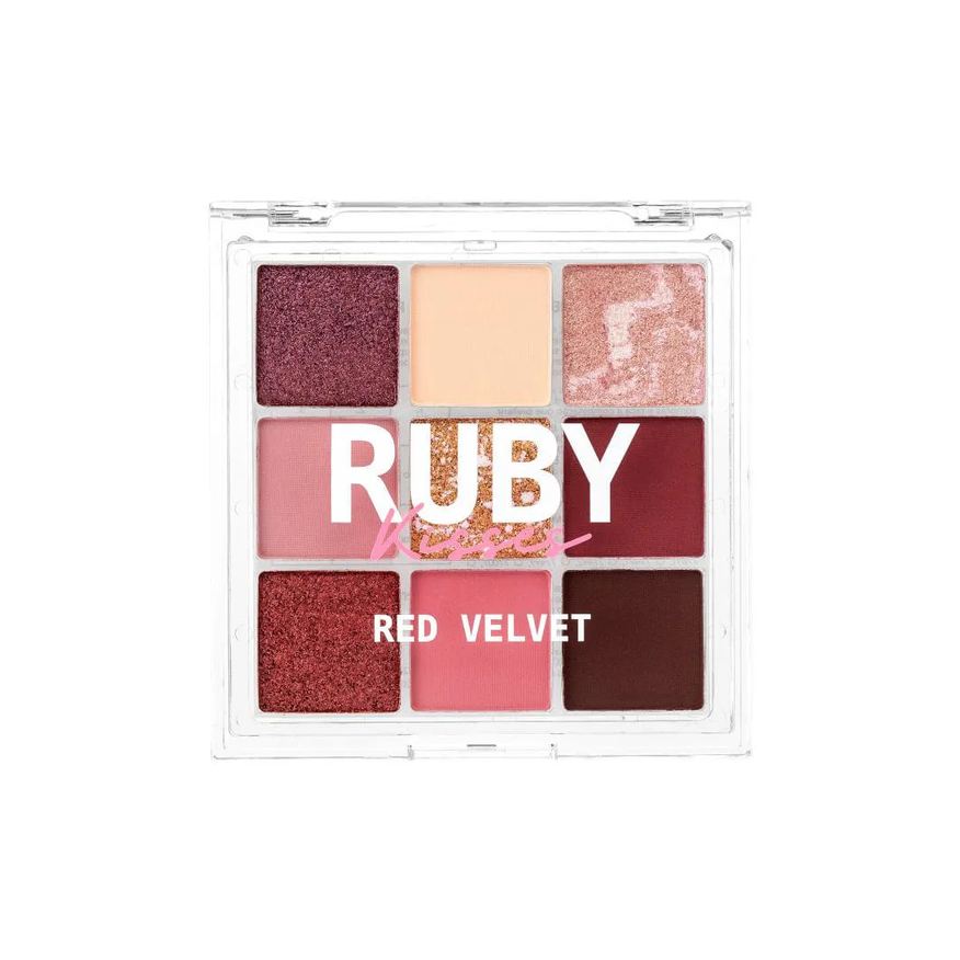 Ruby Kisses Paleta de Sombras Sweets Collection Red Velvet - Vermelho