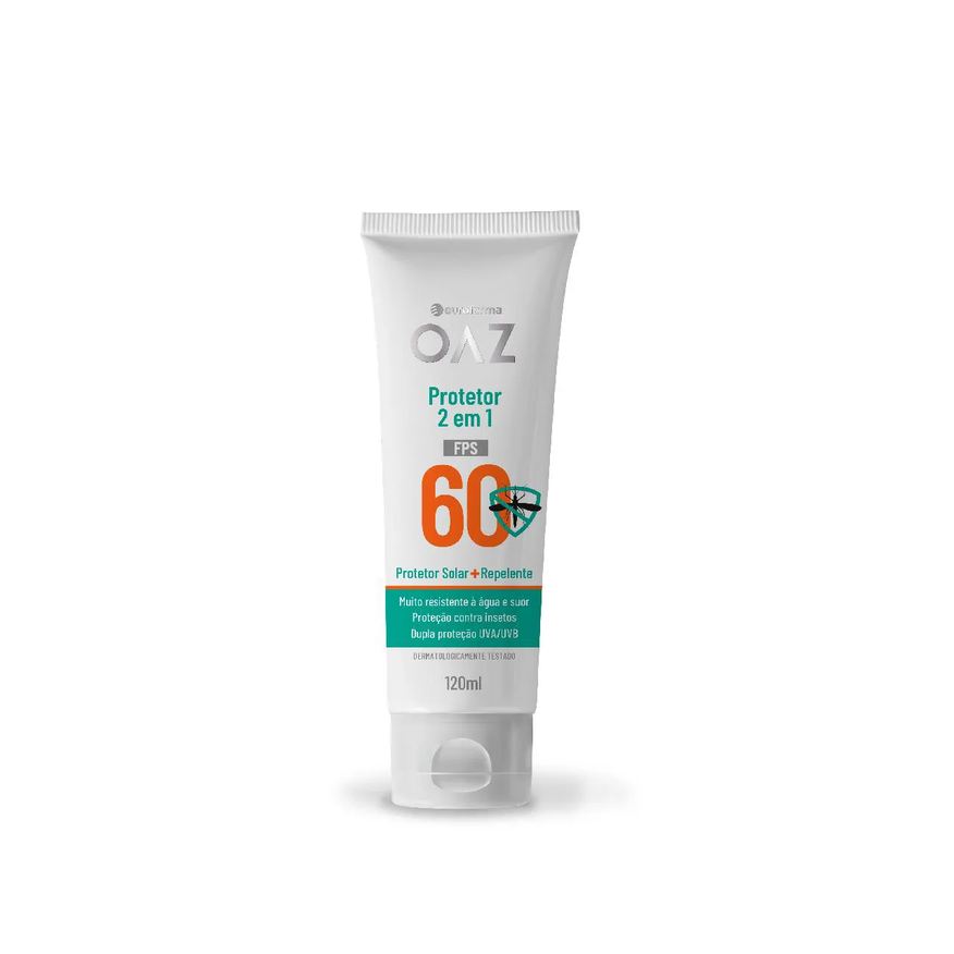 OAZ Protetor Solar + Repelente FPS 60 10% Deet 120ml