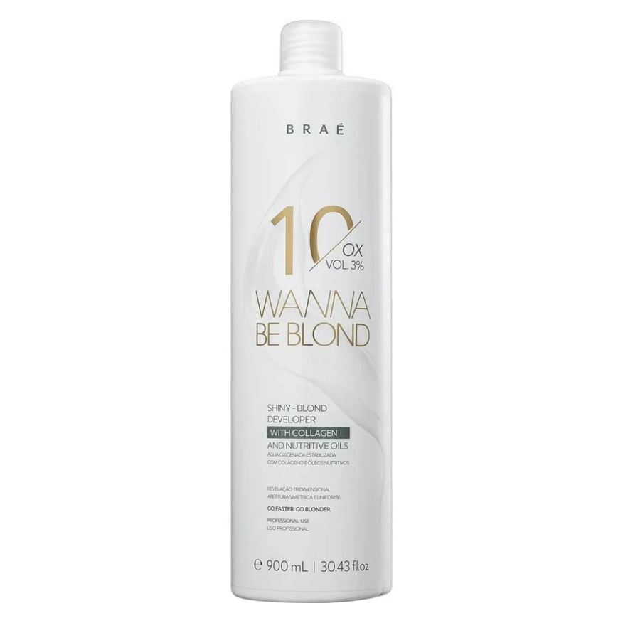 Braé Wanna Be Blond 3% Agua Oxigenada 10 Volumes 900ml