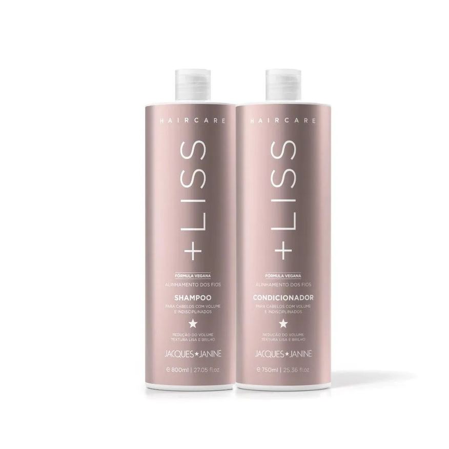 Jacques Janine Kit Shampoo 800ml + Condicionador 750ml Professionnel Hair Care Liss