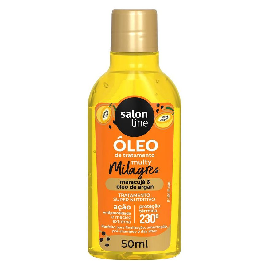 Salon Line Óleo de Tratamento Multy Milagres Maracujá e Óleo de Argan 50ml