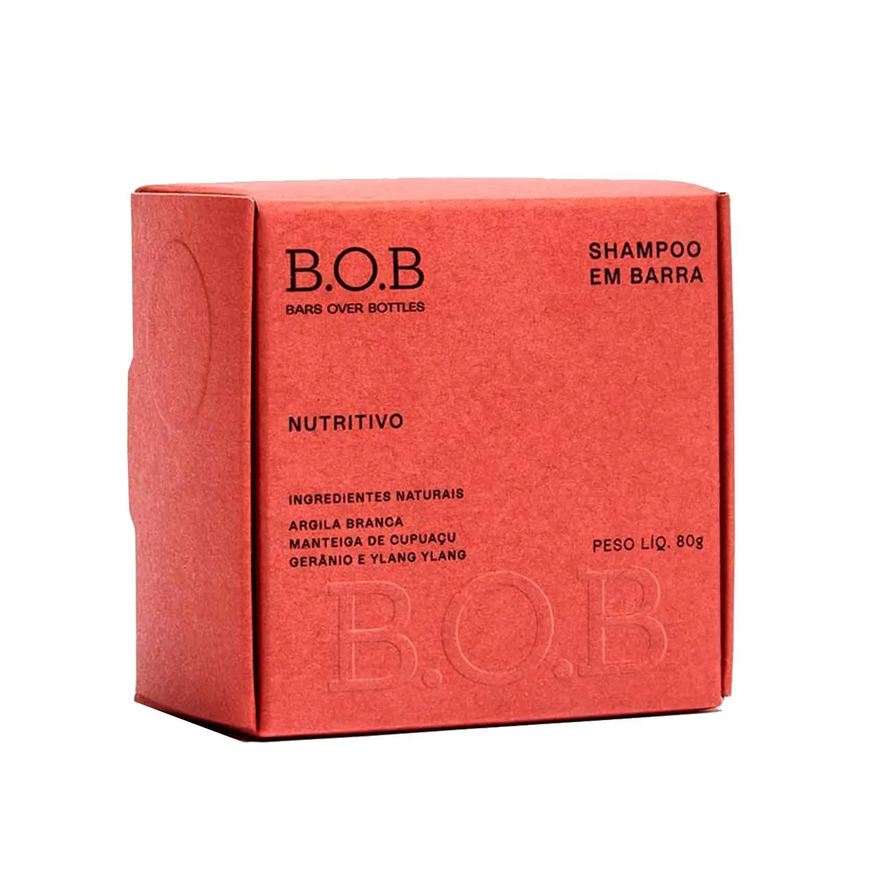 B.O.B Shampoo em Barra Nutritivo 80g