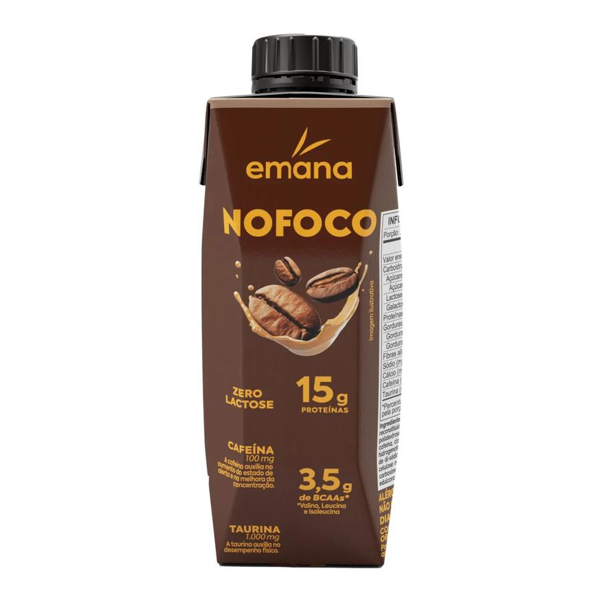 Emana Suplementos Bebida Proteica Emana No Foco 15g Proteína Zero Lactose Café 250ml