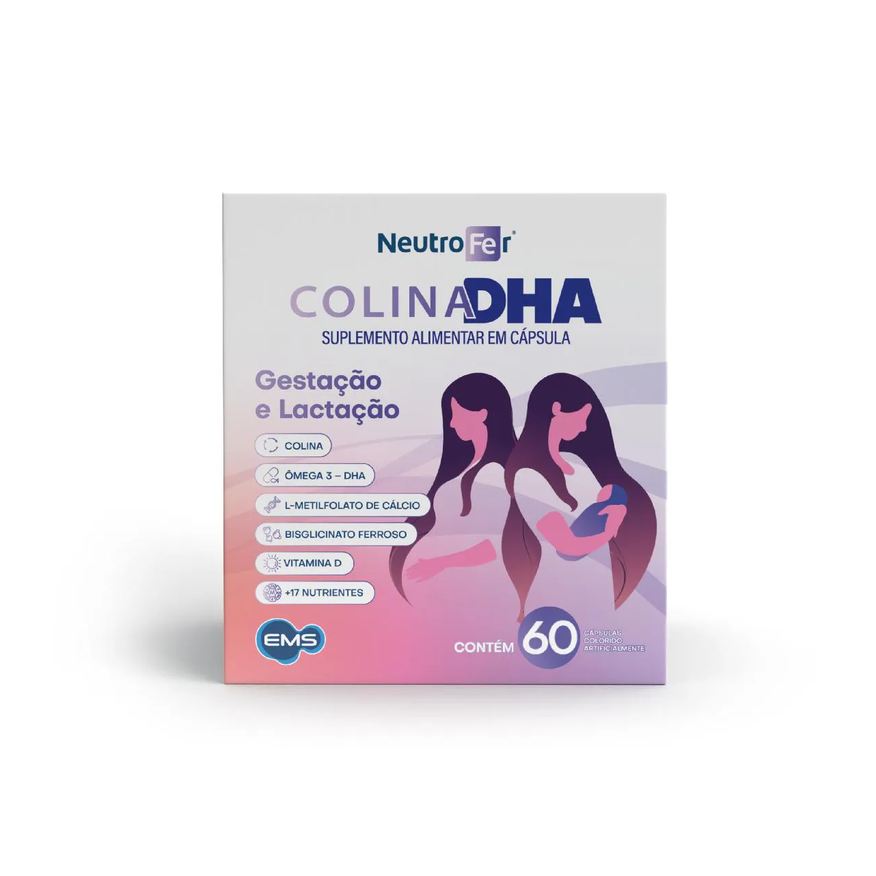 Neutrofer Polivitamínico Colina DHA para Gestantes 60 Cápsulas