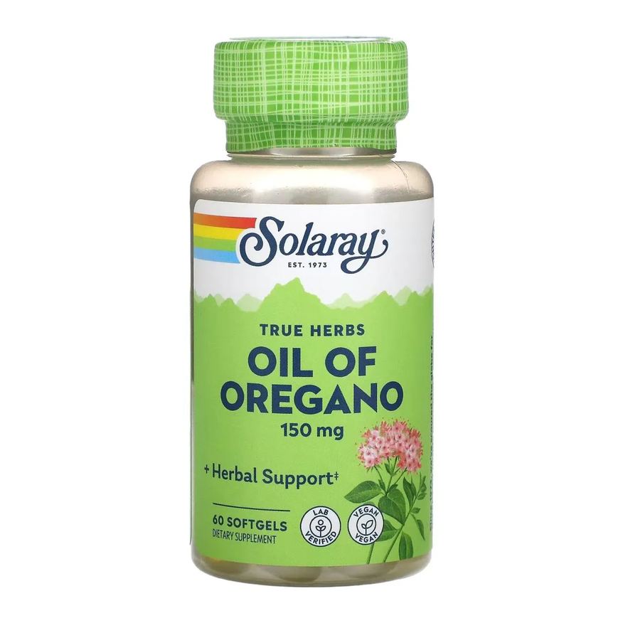 Solaray Oleo de Oregan 150mg 60 Capsulas Softgels Veganas
