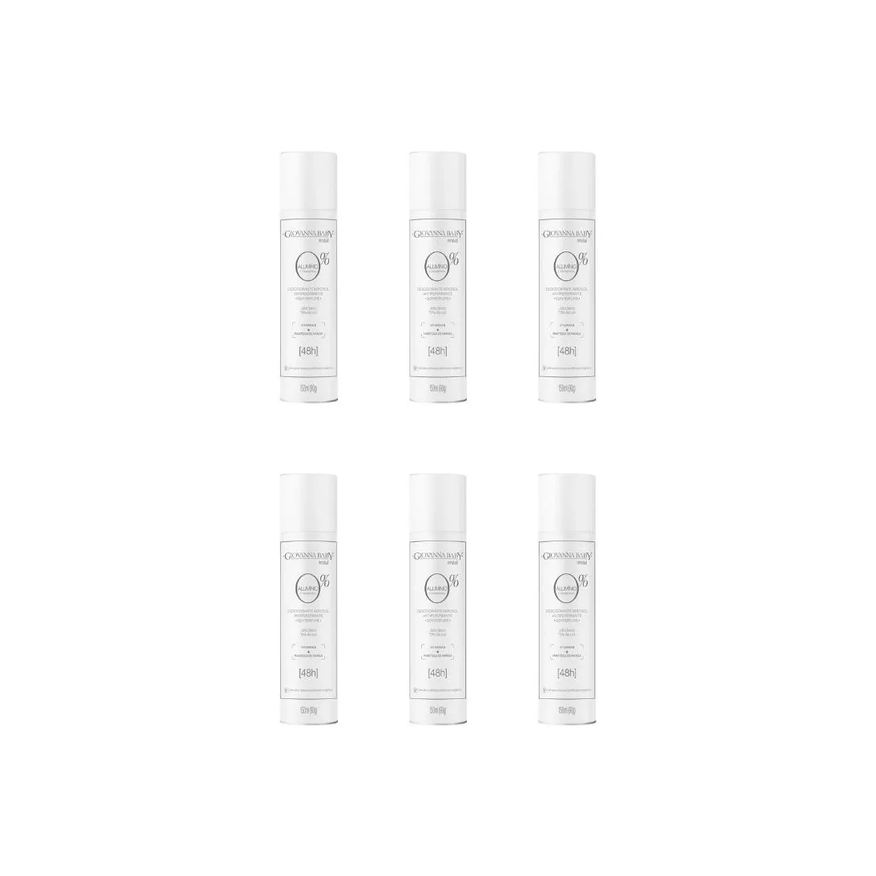 Giovanna Baby Desodorante Aero 150ml 0% Aluminio Neutral - 6un
