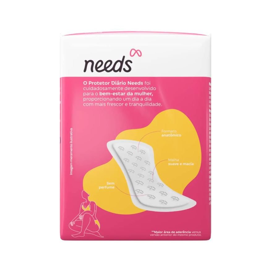 Needs Protetor Diário Malha Suave 40 Unidades