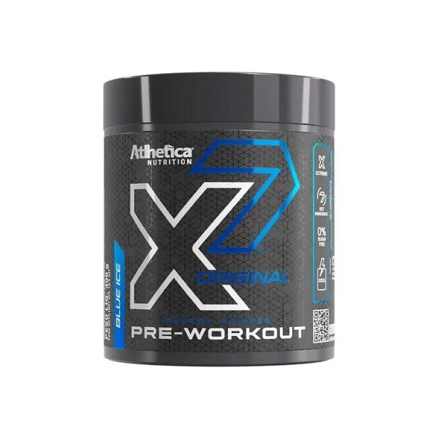 Atlhetica Nutrition X7 Original Pre-Workout (300g) - Sabor: Blue Ice