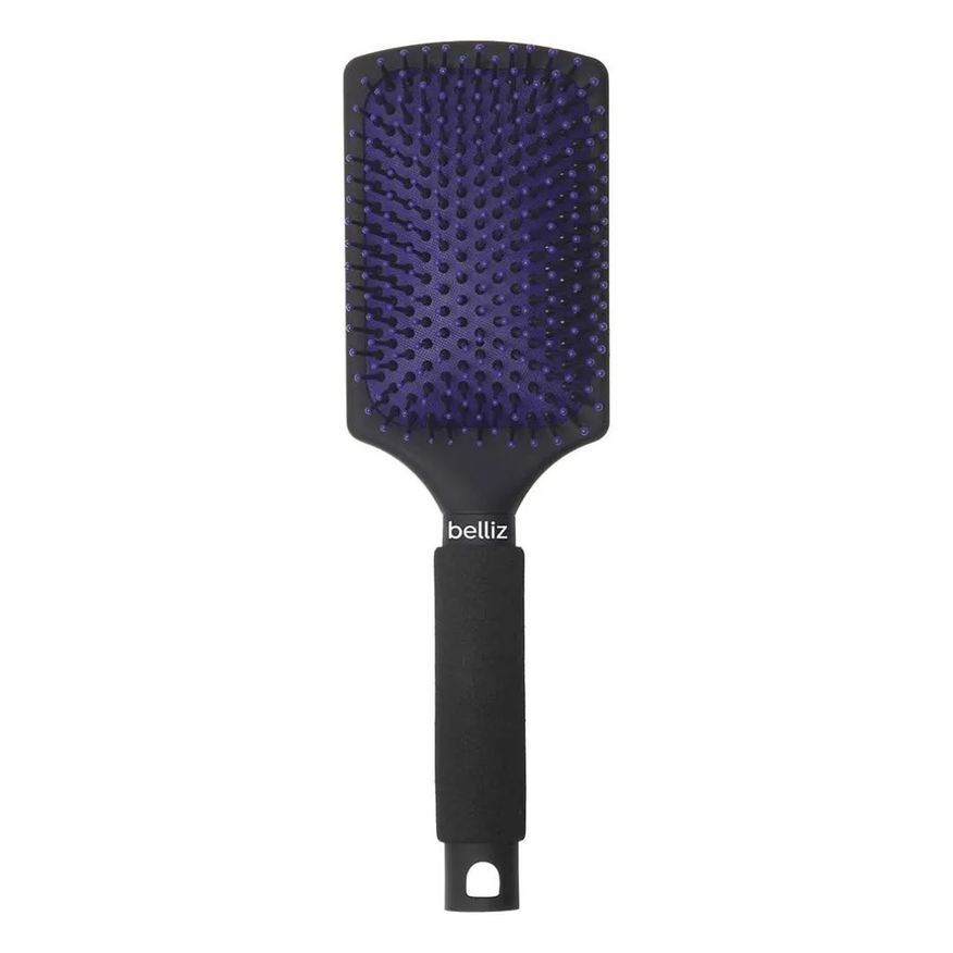 Big Universo Escova Black Ionizada Raquete Belliz Controle do Frizz