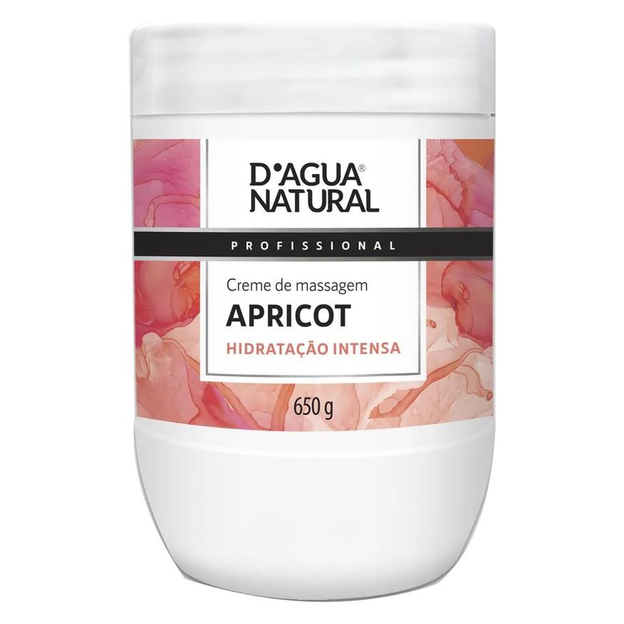 D'agua Natural Creme de Massagem Apricot Uso em Gestante 650g