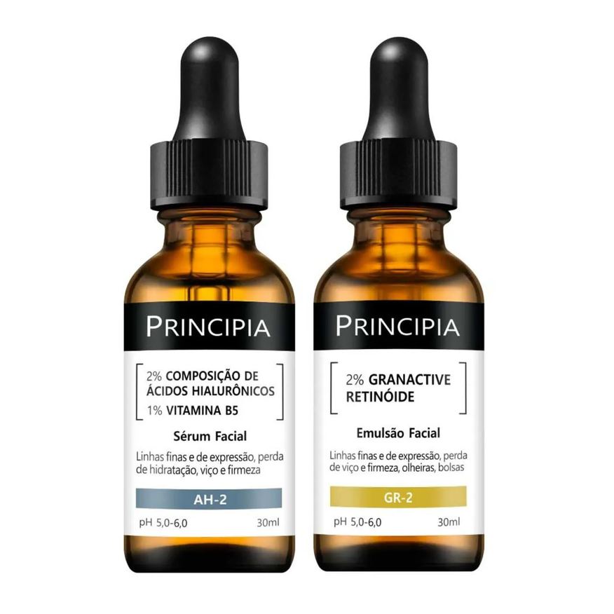 Principia Kit 2 Séruns Hialurônicos + Retinóide