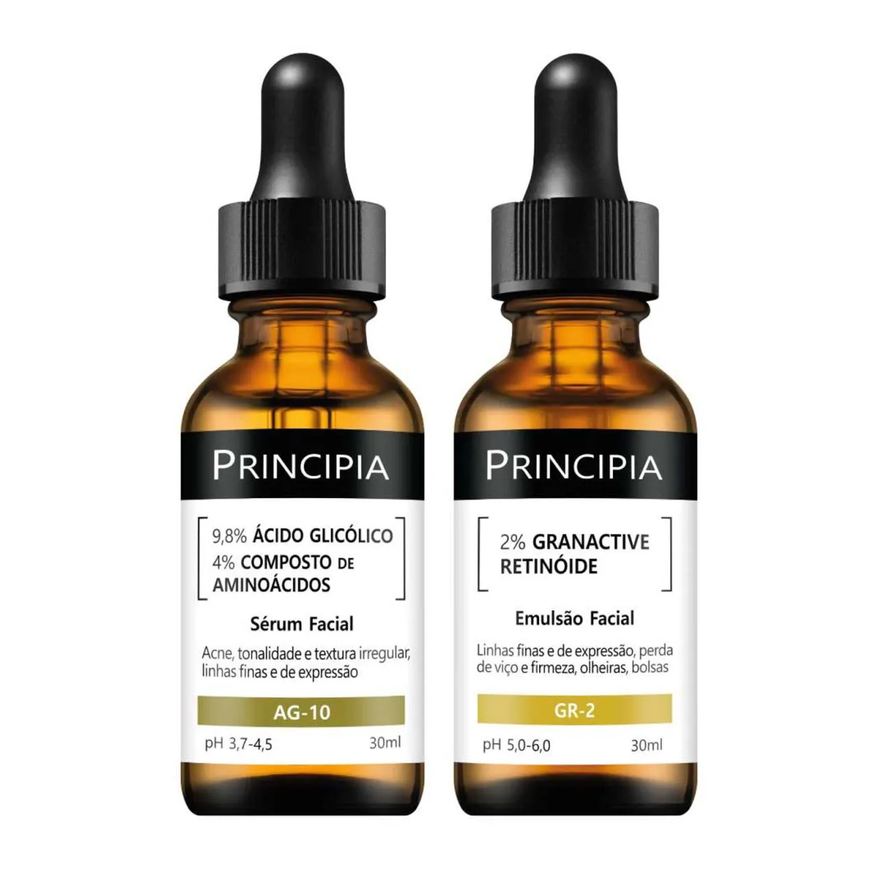 Principia Kit 2 Séruns Glicólico + Retinóide
