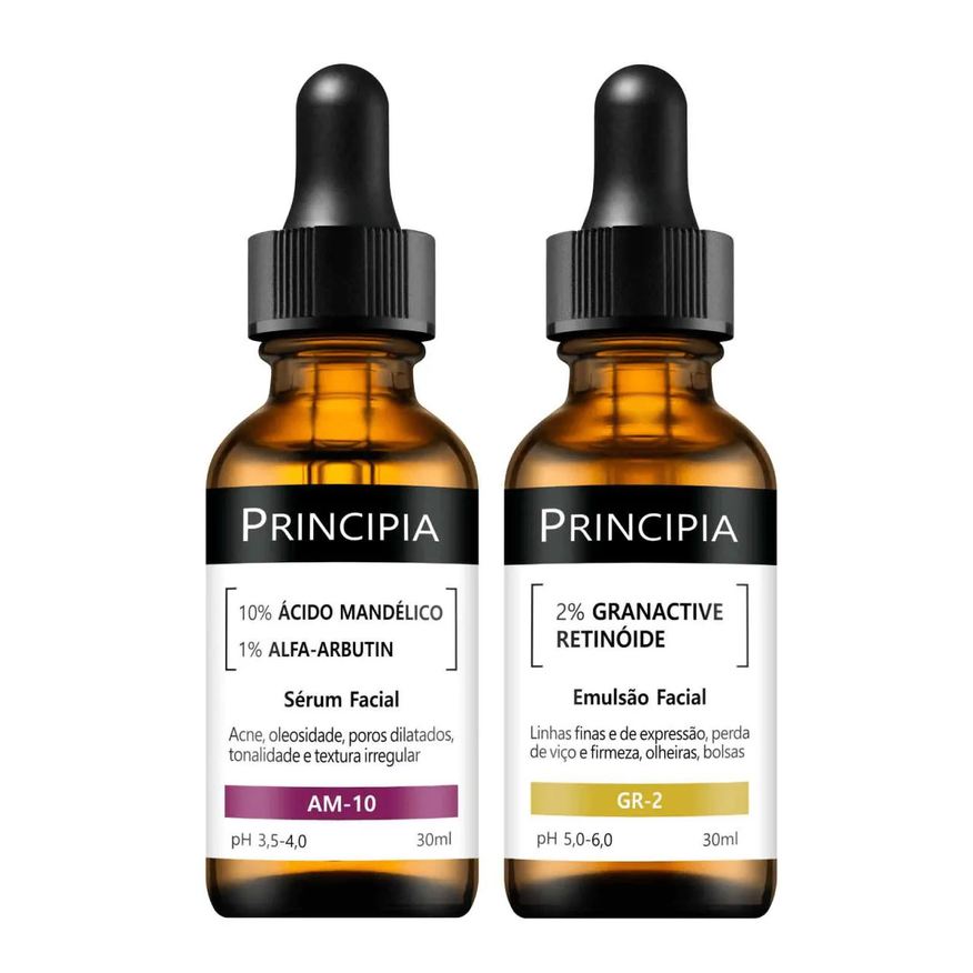 Principia Kit 2 Séruns Mandélico + Retinóide