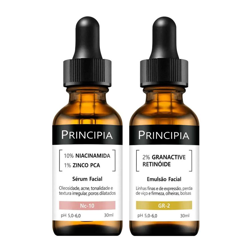 Principia Kit 2 Séruns Niacinamida + Retinóide