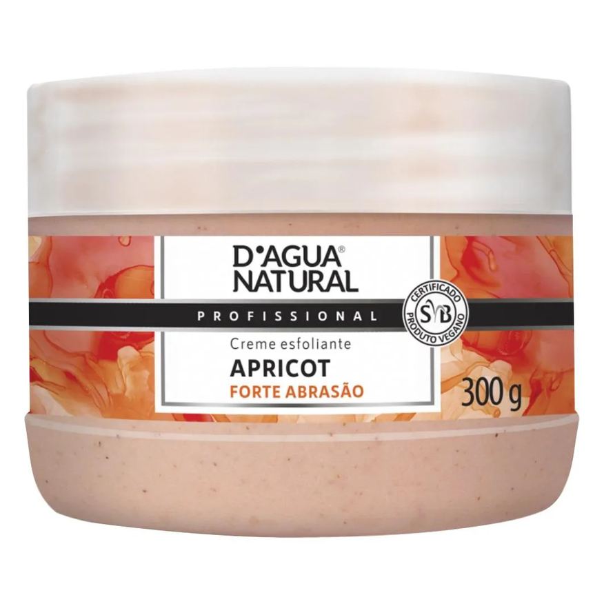 D'Agua Natural Creme Esfoliante Forte Abrasao Apricot 300g Dagua Natural