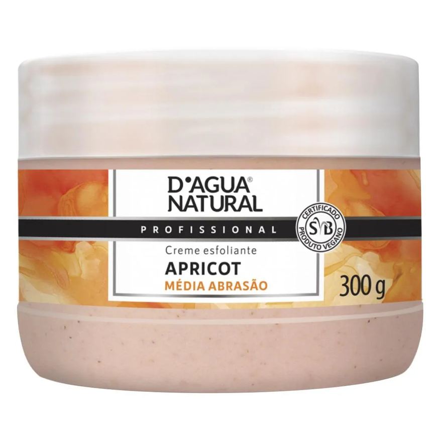 D'Agua Natural Creme Esfoliante Media Abrasao Apricot 300g Dagua Natural