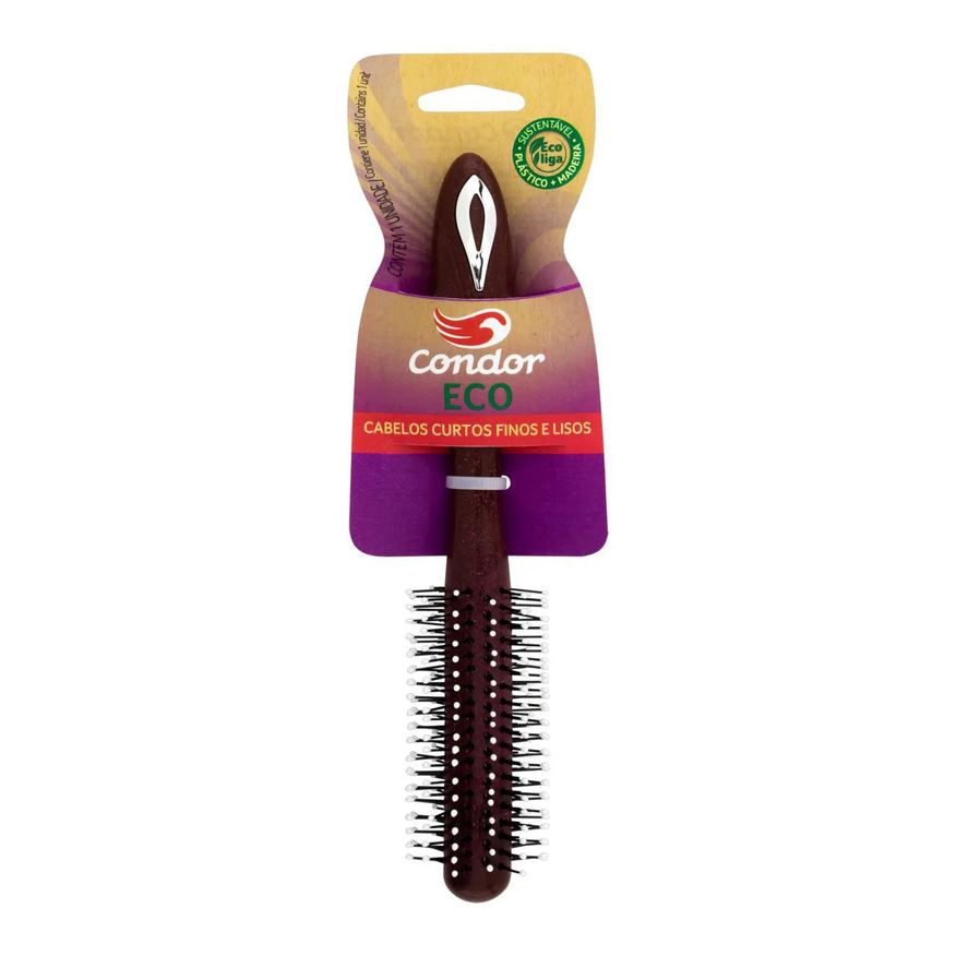Condor Escova para Cabelo Curto Fino e Liso Eco