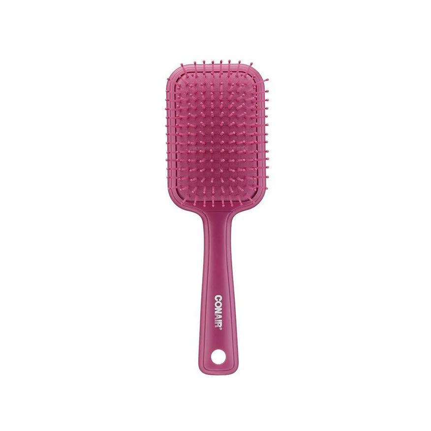 Conair Color Pops Pink Quadrada Escova de Cabelo Almofadada