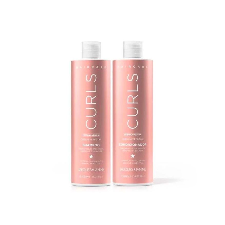 Jacques Janine Professional Kit Jacques Janine Hair Care Curls Shampoo 450ml + Condicionador 440ml