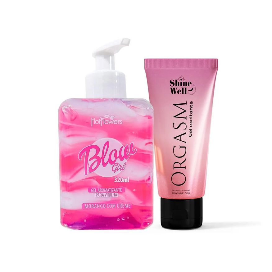 Hot Flowers Kit Skincare Pélvico Blow Girl e Gel Sensorial 50g