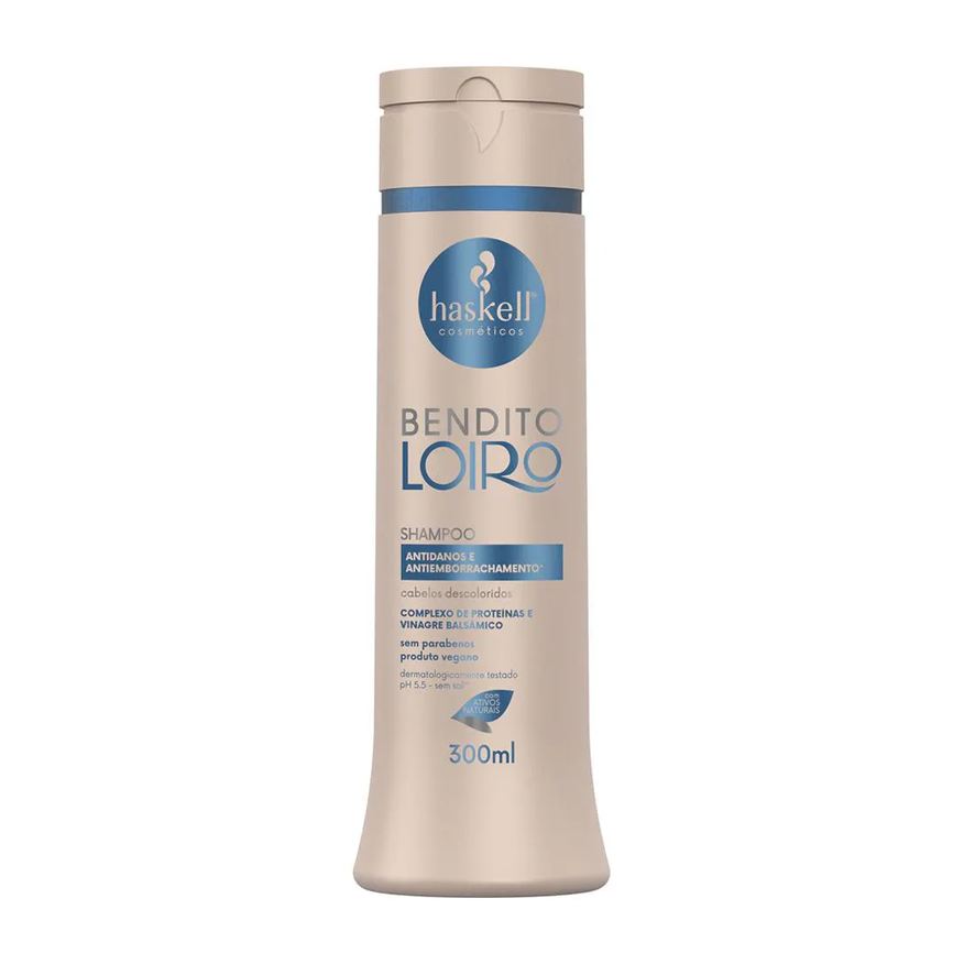 Haskell Shampoo Bendito Loiro 300ml - Cosméticos