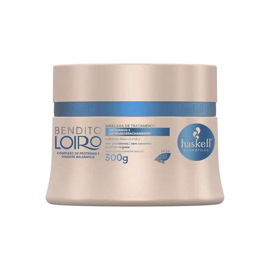 Haskell Máscara de Tratamento Bendito Loiro 300g - Cosméticos