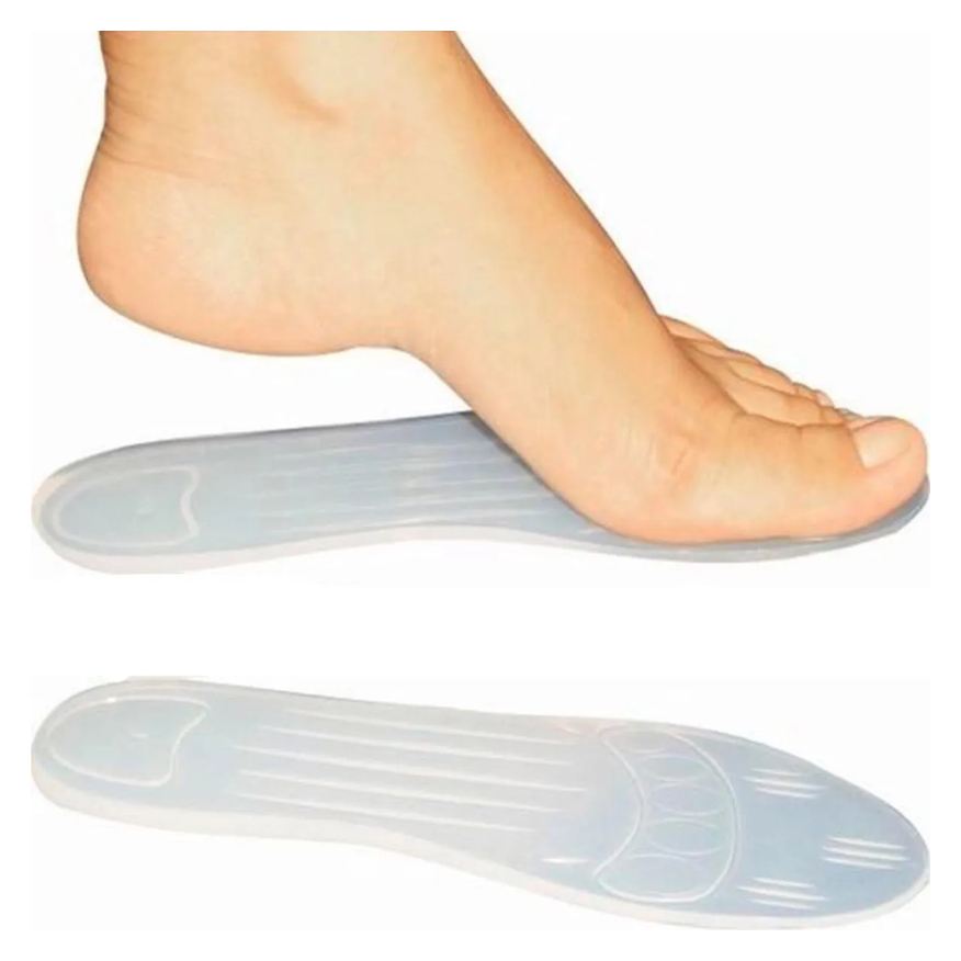 de Palmilha Silicone Ortopédica Anti - Impacto Esportiva Esportão Alívio Dores Ortho Pauher - 34 / 35