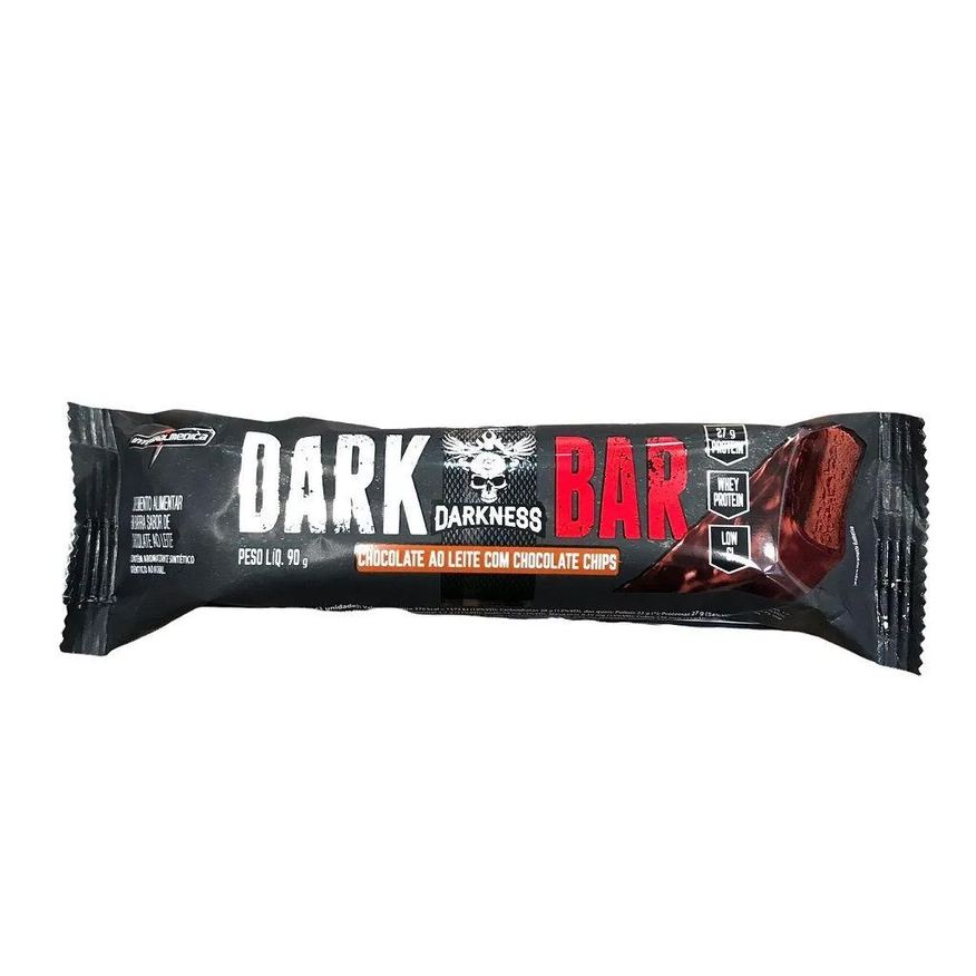 Darkness Dark Bar (90g) - Sabor: Chocolate Ao Leite C/ Choco Chips