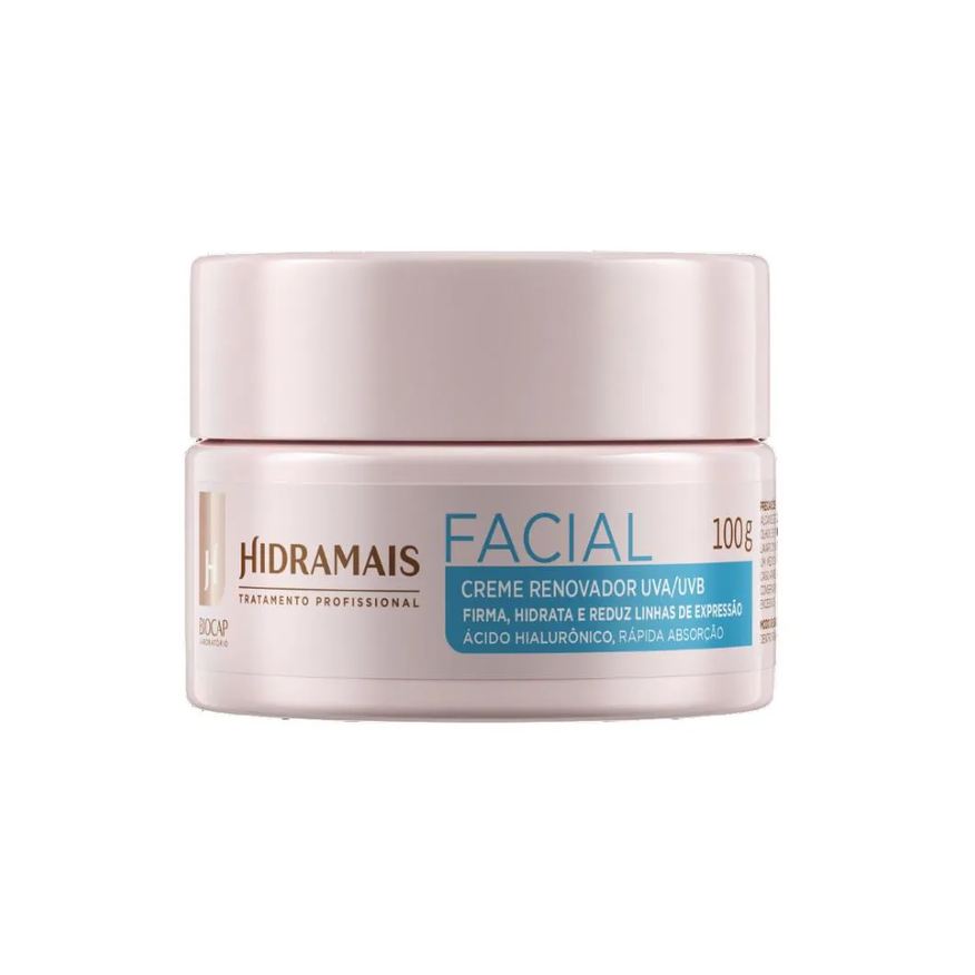 Hidramais Creme Facial Renovador Uva / Uvb 100g