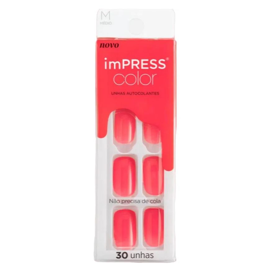 Kiss Unha Autocolante Impress Color Media She'S Right
