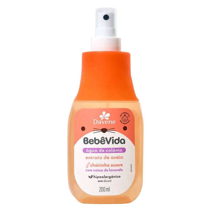 Davene Agua de Colonia Bebe Vida Extrato de Aveia 200ml