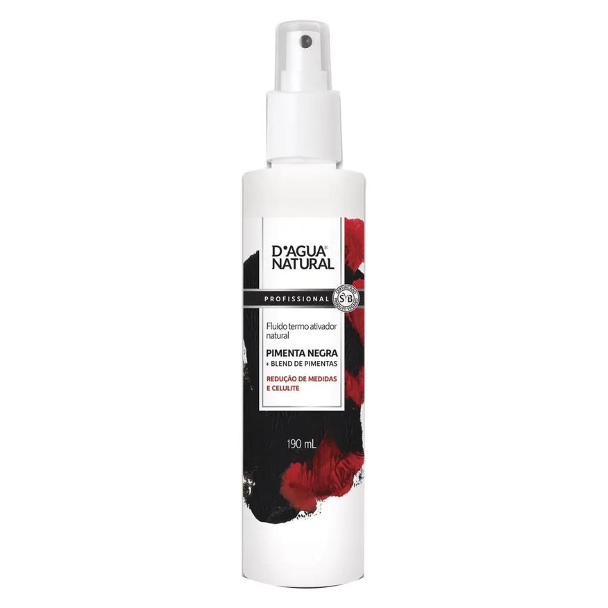 D'Agua Natural Fluido Termo Ativador Pimenta Negra 190ml Dagua Natural