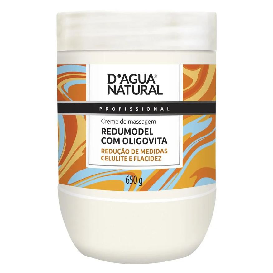 D'Agua Natural Creme de Massagem Redumodel com Oligovita 650g Dagua Natural