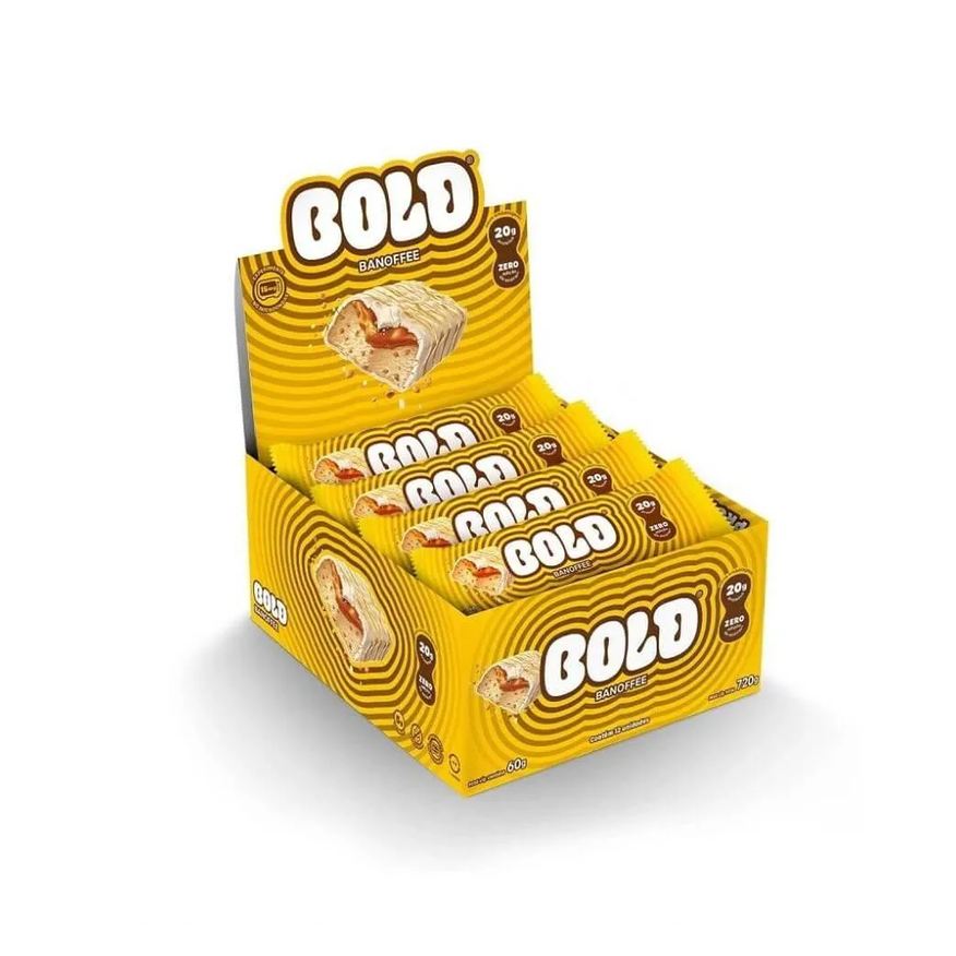 Bold Bar Display (12 Unid de 60g) - Sabor: Banoffee.