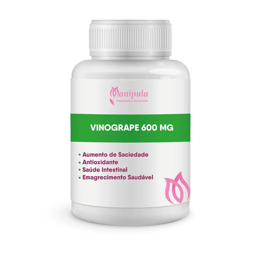 Manipula Vinogrape 600 mg - Selo de Autenticidade 30 Doses
