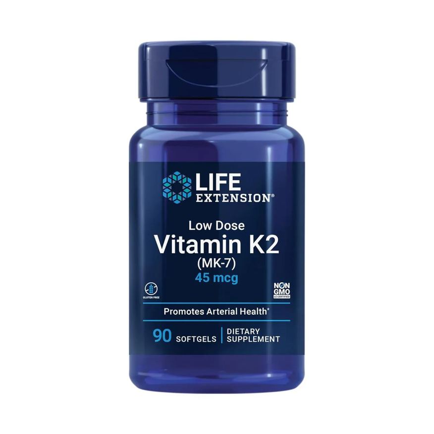Life Extension Vitamina K2 Mk7 45 Mcg 90 Softgel Importado