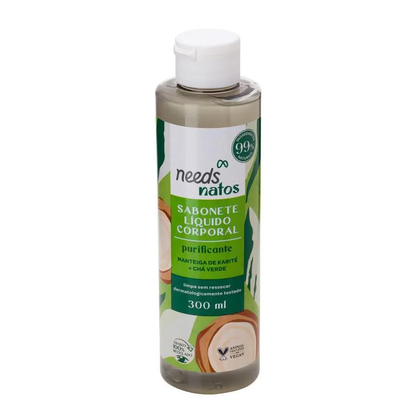 Needs Sabonete Líquido Corporal Natos Purificante 300ml