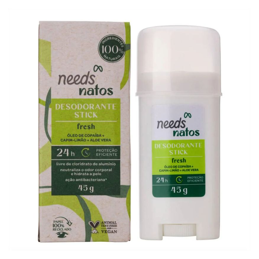 Needs Desodorante Vegano Natos Fresh 24h Stick 45g