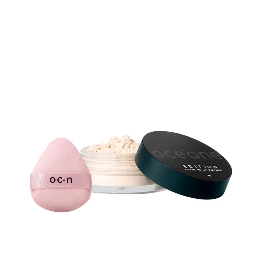 Océane Kit Edition Cover Me Up Mini Pó Translúcido e Powder Puff Rosa (2 Produtos)